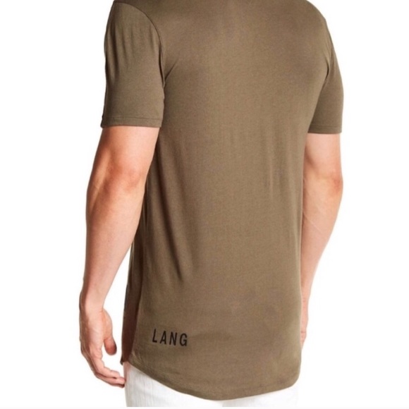 Helmut Lang Luxe Tee Army Green NWT - Picture 3 of 3